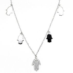 Silver CZ necklace